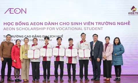 Aeon Việt Nam trao học bổng hỗ trợ sinh viên trường nghề phát triển sự nghiệp