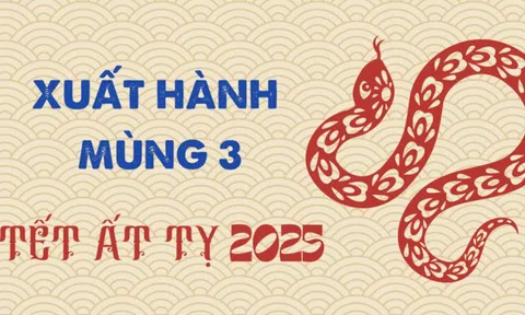 Hướng tốt, giờ đẹp xuất hành mùng 3 Tết Ất Tỵ 2025