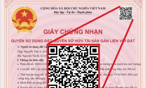 5 thông tin người dân có thể tra cứu từ mã QR sổ đỏ từ 2025