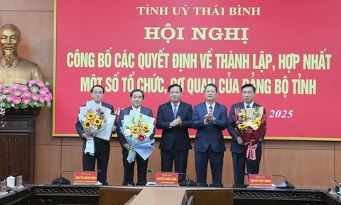 Thái Bình thành lập 2 Đảng bộ mới, hợp nhất Ban Tuyên giáo và Ban Dân vận