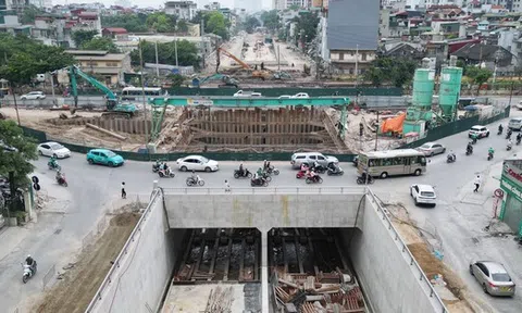 Hầm chui nút giao Giải Phóng - Kim Đồng đạt hơn 70%, về đích vào cuối năm