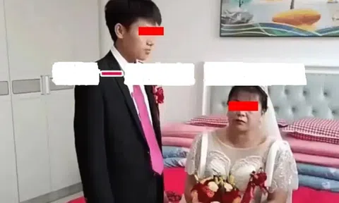 Chàng trai 27 tuổi cưới cô dâu 54 tuổi, ngỡ ngàng bố mẹ chú rể "vui như bắt được vàng"