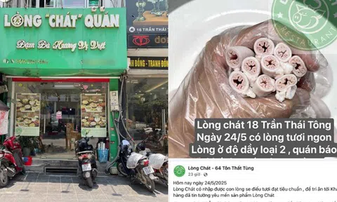 Lòng Chát rầm rộ khuyến mãi món "lòng se điếu đạt chuẩn" 2 cơ sở tại Hà Nội giữa bão dư luận