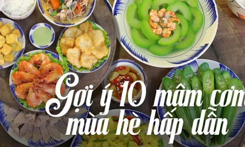 10 mâm cơm mùa hè mát lành nhìn là muốn ăn, nấu xong cả nhà khen nức nở