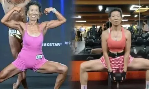 Ngưỡng mộ bà lão 71 tuổi có cơ bụng 6 múi, đoạt giải cao cuộc thi thể hình