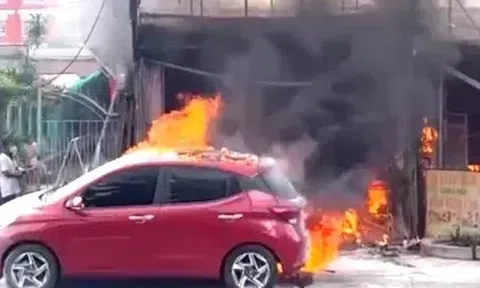 [CLIP] Đổ xăng dọa vợ, cả tiệm gội đầu, quán ăn và ôtô bị lửa bao trùm