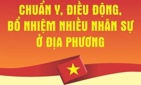 Nhân sự trong tuần: Chuẩn y, điều động, bổ nhiệm nhiều nhân sự ở địa phương