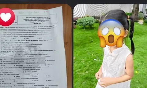 Con gái lớp 2 làm đề thi lớp 10 được 9,75 điểm, mẹ vẫn khiêm tốn "chưa ra biển lớn": Màn khoe con khiến MXH dậy sóng