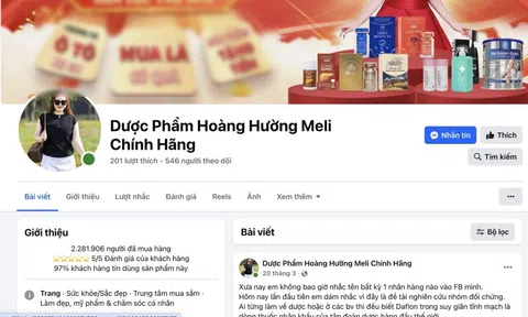 Quảng cáo thực phẩm sai lệch, Cục An toàn Thực phẩm gọi tên "Dược phẩm Hoàng Hường meli chính hãng”