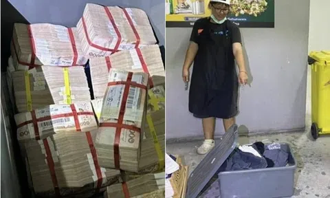 Nhặt chiếc thùng nhựa gần bãi rác, người phụ nữ hoảng hốt khi nhìn thấy 9,5 tỷ đồng