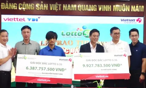 Hai người trúng xổ số Vietlott tiền tỷ không đeo mặt nạ