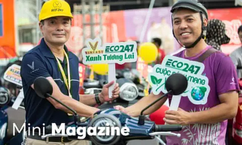 Người dân Hà Nội nô nức đổi xăng lấy điện, sắm xe máy VinFast