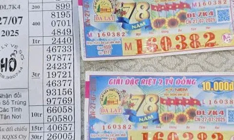 Một ngư dân trúng 4 tờ vé số giải độc đắc sau chuyến đi biển