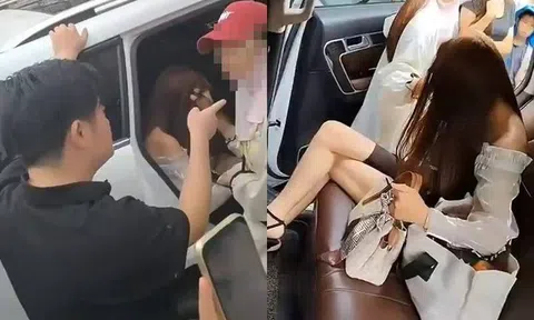Đang đi mua sắm, vợ bắt quả tang chồng ngoại tình ngay trên phố
