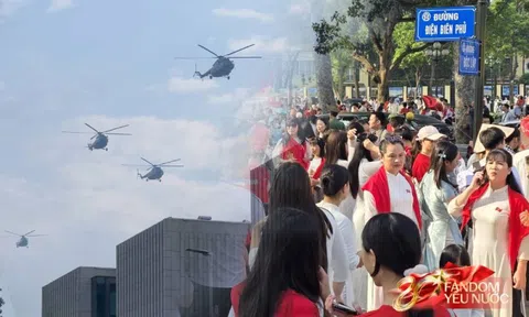 Ngày tổng hợp luyện lần 2: Máy bay tập luyện trên bầu trời, Quảng trường Ba Đình đông nghẹt người đổ về từ 4 giờ sáng