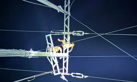 Hà Tĩnh: Tổng lực khắc phục điện lưới do bão số 5 gây ra