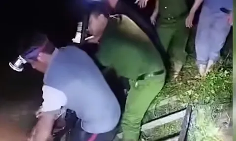 Hà Tĩnh: Bão số 6 gây mưa lớn khiến kênh thủy lợi bị vỡ
