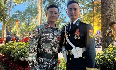 Chuyện đặc biệt về hai anh em ruột cùng tham gia diễu binh 2/9