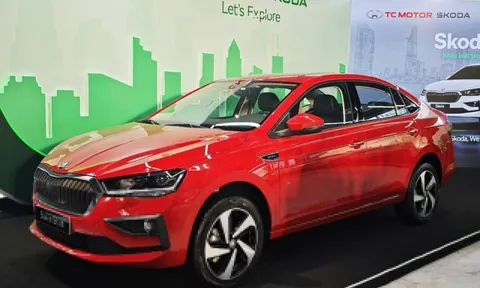 Cận cảnh Skoda Slavia - 'tân binh' phân khúc sedan cỡ B