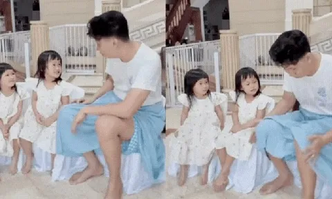 Ông bố trẻ chuyên mặc váy, dạy 3 "gái rượu" cách đi đứng nói cười duyên dáng: Loạt clip triệu view khiến dân mạng tan chảy