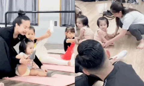 Tan chảy trước sự đáng yêu của gái út nhà Khánh Thi - Phan Hiển: Mới 2 tuổi đã được đi học múa, nhìn bé ép dẻo mà mê