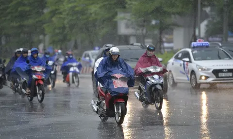 Ngày mai, nhiều nơi xuất hiện mưa to