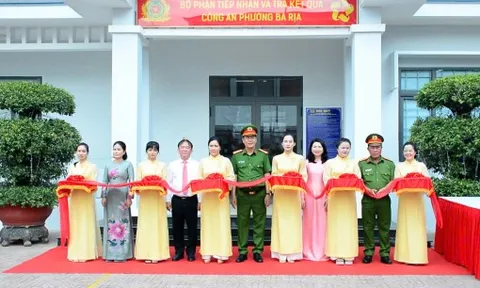 Ra mắt Bộ phận tiếp nhận và trả kết quả tại Công an phường Bà Rịa