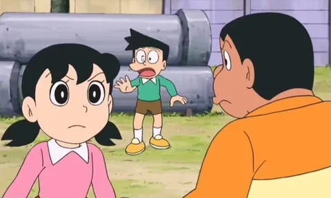 Shizuka là ngoại lệ của Jaian trong Doraemon