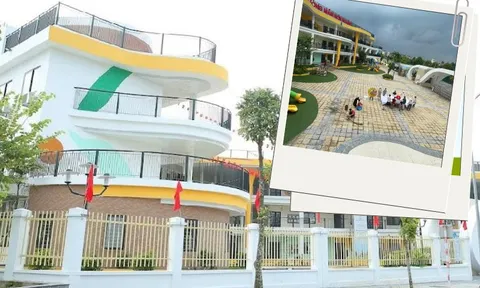 Khu đông dân nhất Hà Nội có 1 trường mầm non, phụ huynh nhìn khoảng sân thôi đã thích mê: Các con tha hồ vui chơi, chạy nhảy!