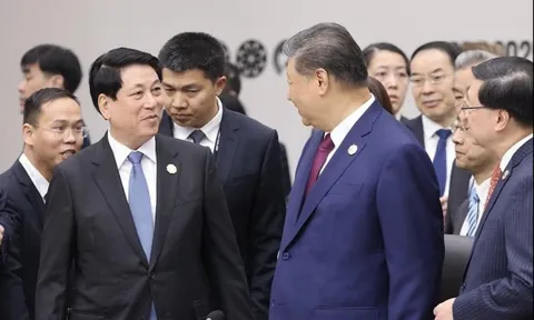 Chủ tịch nước Lương Cường gặp Tổng Bí thư, Chủ tịch Trung Quốc Tập Cận Bình