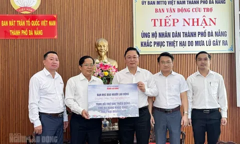 Báo Người Lao Động hỗ trợ 500 triệu đồng giúp Đà Nẵng xây lại nhà dân bị sập sau lũ