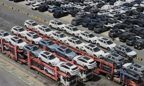 Xe điện Trung Quốc xuất khẩu tăng gấp đôi, xe xăng liên tục giảm