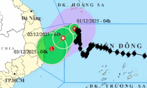 Bão số 15 sắp đổi hướng di chuyển, hướng vào từ Gia Lai - Khánh Hoà