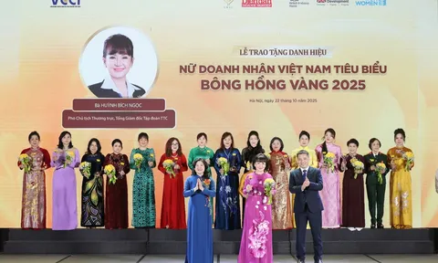 Tổng Giám đốc Tập đoàn TTC nhận danh hiệu Nữ Doanh nhân Việt Nam tiêu biểu - Bông hồng vàng năm 2025
