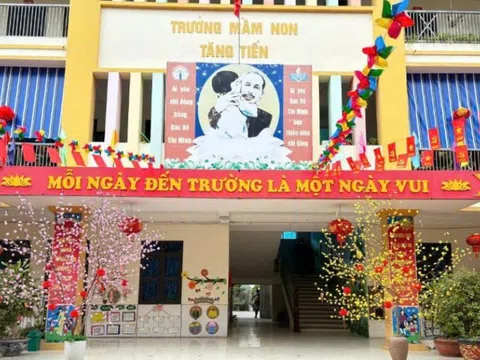 Trường Mầm non Tăng Tiến: Hiệu quả từ việc nâng cao toàn diện chất lượng chăm sóc và giáo dục trẻ