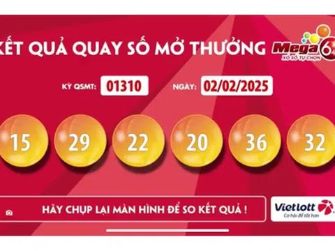 Mùng 5 Tết, một vé Vietlott trúng thưởng hơn 152 tỉ đồng