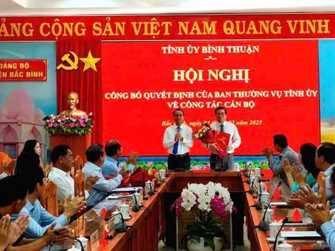 Trưởng Ban Dân vận Tỉnh ủy Bình Thuận giữ chức Bí thư Huyện ủy Bắc Bình