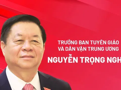 Chân dung Trưởng Ban Tuyên giáo và Dân vận Trung ương Nguyễn Trọng Nghĩa