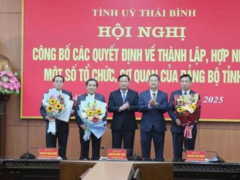 Thái Bình thành lập 2 Đảng bộ mới, hợp nhất Ban Tuyên giáo và Ban Dân vận