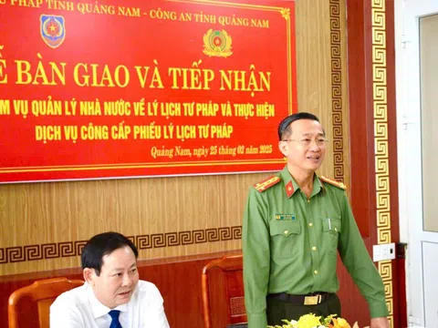 Quảng Nam: Sở Tư pháp cử người sang Công an tỉnh hỗ trợ chuyển giao