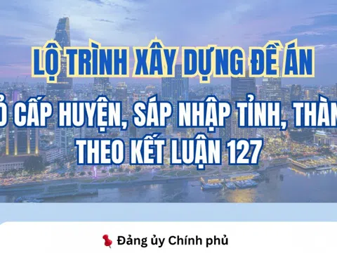 Lộ trình xây dựng đề án bỏ cấp huyện, sáp nhập tỉnh, thành theo Kết luận 127