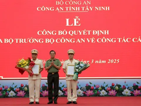 Thượng tá Lê Văn Thuận, Thượng tá Lê Trung Ái làm Phó Giám đốc Công an Tây Ninh