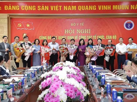 Bộ Y tế bổ nhiệm hàng loạt lãnh đạo các đơn vị trực thuộc