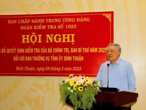 Phó Thủ tướng Nguyễn Hoà Bình: Bình Thuận cần xác định rõ tiềm năng, phát triển bứt phá