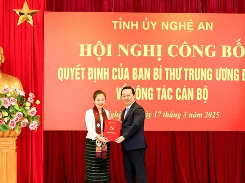 Nghệ An có tân Phó Bí thư Tỉnh ủy