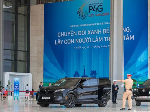 Dàn xe VinFast gây ấn tượng với đại biểu quốc tế tại Hội nghị Thượng đỉnh P4G