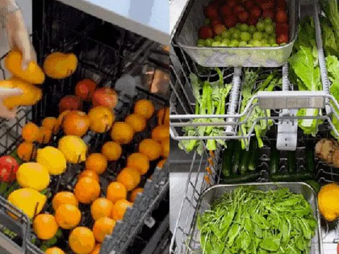 23,5 triệu người tranh cãi dữ dội về hành động của người phụ nữ dùng máy rửa bát để làm việc này
