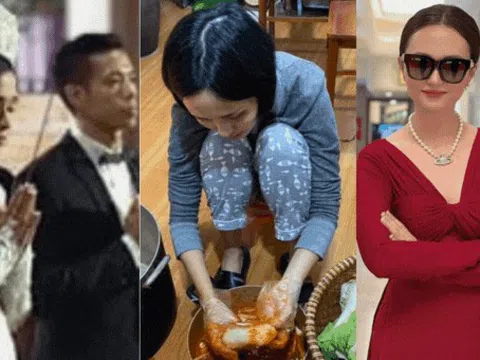 Tiểu thư Hà thành 10 năm lấy chồng cầu thủ: Về quê đảm đang bếp núc, lên phố "dát" đồ hiệu sang chảnh đầy người