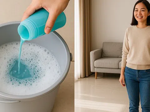 Tôi trộn nước lau sàn với nước xả vải và bất ngờ: Nhà sạch bóng, thơm dịu suốt 2 ngày
