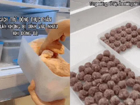 6 mẹo trữ đông thực phẩm không dính chùm – lấy từng phần dễ dàng, khỏi cần rã đông cả đống